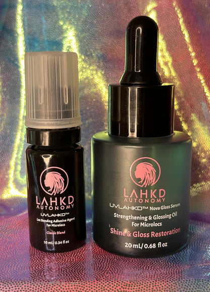 UVLAHKD™ “OG” Classic Blend (10ml) Loc Bonding Adhesive Maintenance Set For Microlocs
