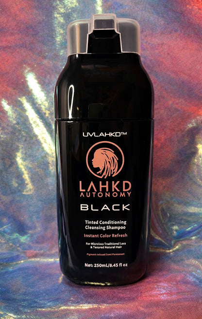 UVLAHKD™ BLACK Tinted Conditioning & Cleansing Hair Dye Shampoo System (250ml)